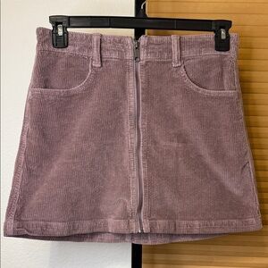 American Eagle Corduroy Mini Skirt in Purple
